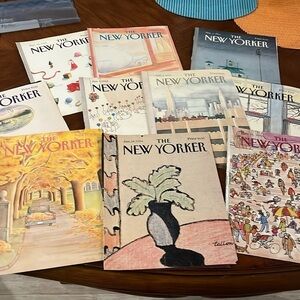 Vintage New Yorker Magazines Covers Only 1984 Set of 40 Artwork Frameable Gifts
